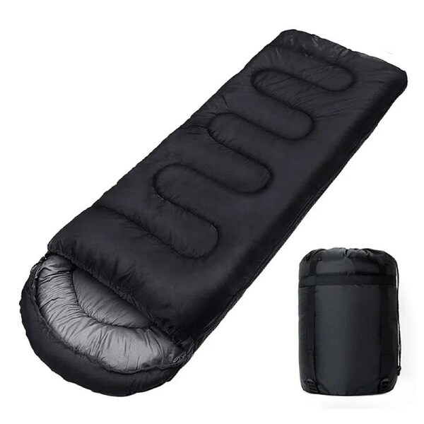 Mummy Sleeping Bag Hollow Cotton Filling Black