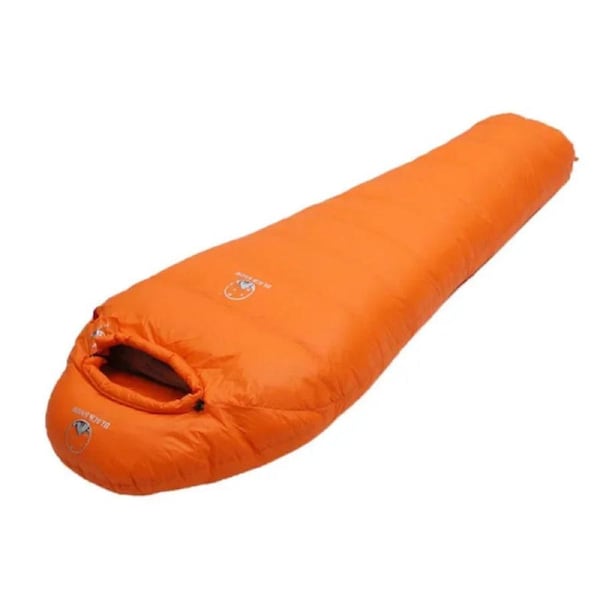Goose Down Mummy Sleeping Bag Orange