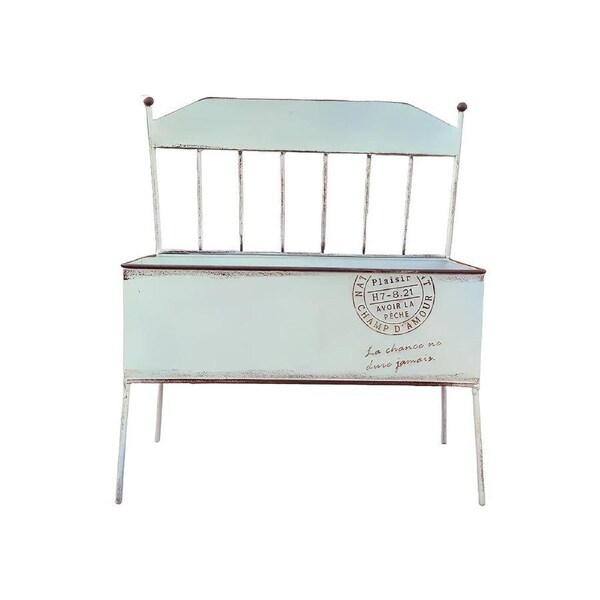 Metal Chair-Shaped Garden Planter