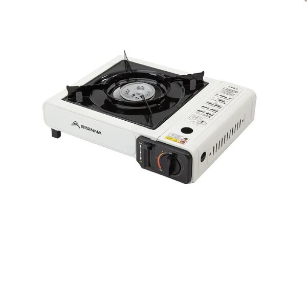 Camping Stove Cassette with 3-Layer Safety White