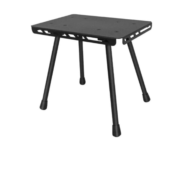 Tactical Folding Table with Utility Buckles Black