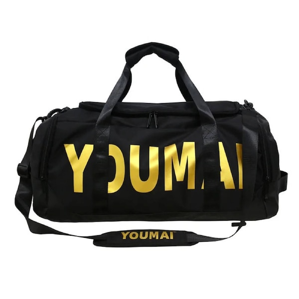 Waterproof Dry-Wet Separation Backpack Duffel Black