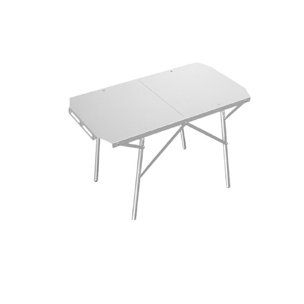 Outdoor Folding Table Heat-Resistant Silver