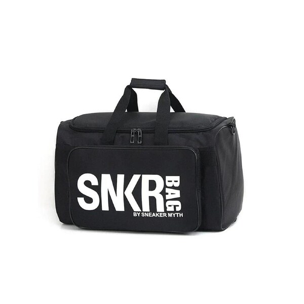 35L Sports Travel Bag with Green Interior Black