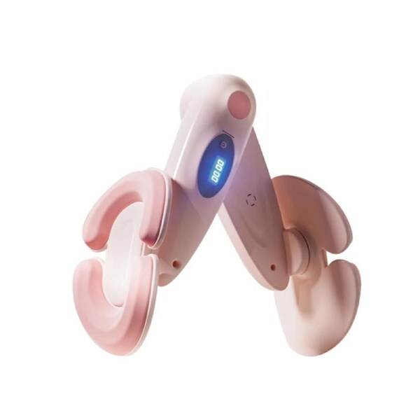 LED Counting Pelvic Floor Leg Clamp Trainer Pink