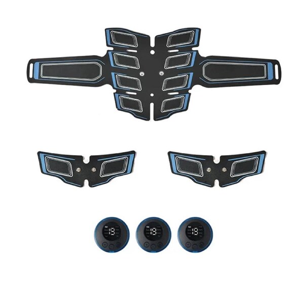 Abdominal Muscle Trainer EMS Fitness Belt Blue