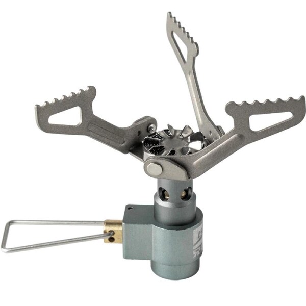 Mini Camping Gas Burner Pocket Stove Grey