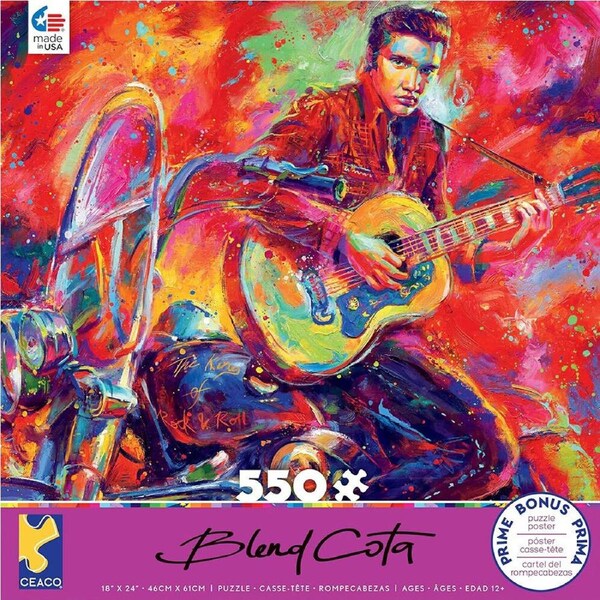 Ceaco Blend Cota Elvis Jigsaw Puzzle incl Poster 550 Pieces (CEA2427-3)