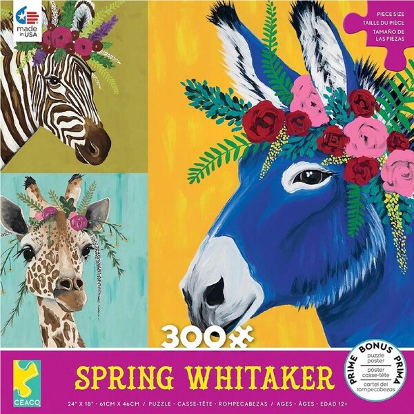 Ceaco Spring Whitaker Aster Jigsaw Puzzle XL 300 Pieces (CEA2268-3)