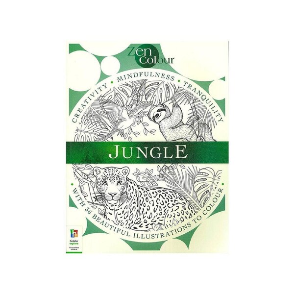 Hinkler Zen Colour Jungle Adult Colouring Activity Book (ABW968143)