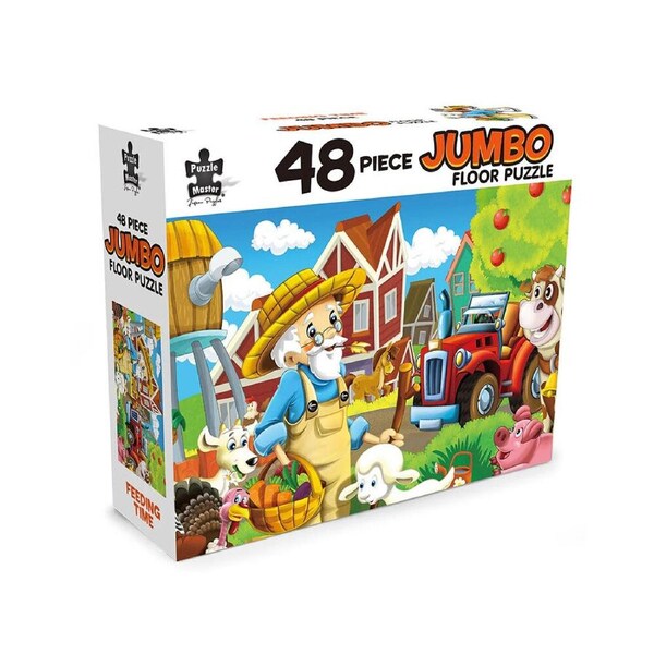 Puzzle Master Feeding Time Jumbo Floor Puzzle 48 Pieces (BMS013602)