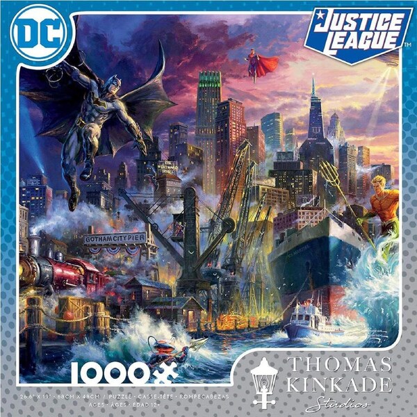 Ceaco Kinkade DC Justice League Jigsaw Puzzle 1000 Pieces (CEA3154-6)