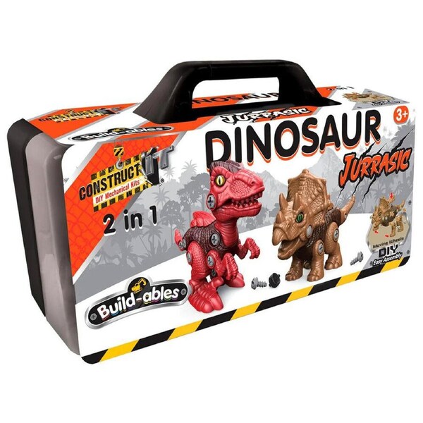 Construct It Build-ables 2-in-1 Jurassic Dinosaur Ages 3+ 47 Pieces (BMS016627)