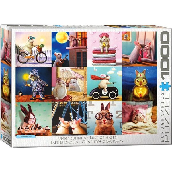 Eurographics Funny Bunnies Jigsaw Puzzle 1000 Pieces (EUR65693)