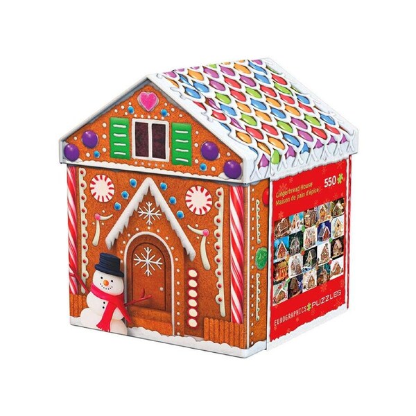 Eurographics Gingerbread House Jigsaw Puzzle in Tin 550 Pieces (EUR65661)