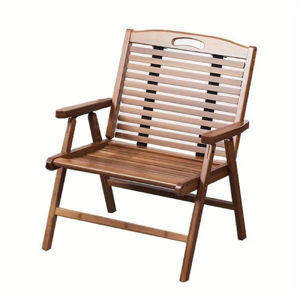 Camping Chair with Wooden Frame