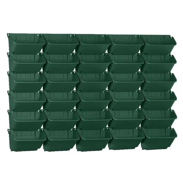 Wall-Mounted Vertical Stacking Planter Set (30pcs)