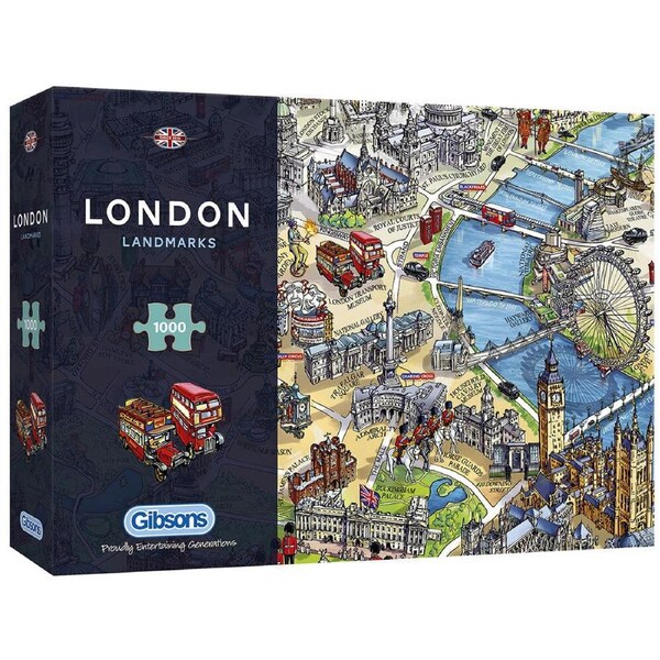 Gibsons London Landmarks Jigsaw Puzzle 1000 Pieces (GIB070668)