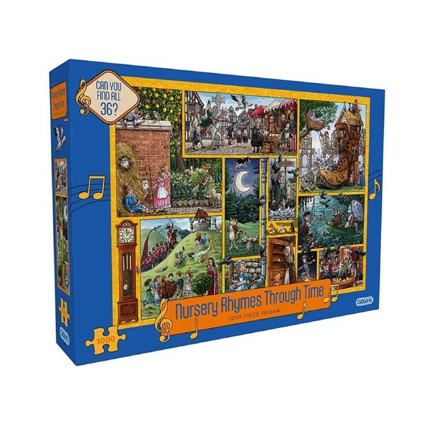 Gibsons Nursery Rhymes Through Time Jigsaw Puzzle 1000 Pieces (GIB071399)