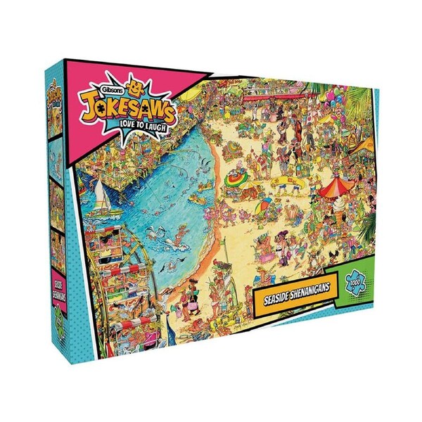 Gibsons Jokesaws Seaside Shenanigans Jigsaw Puzzle 1000 Pieces (GIB071443)