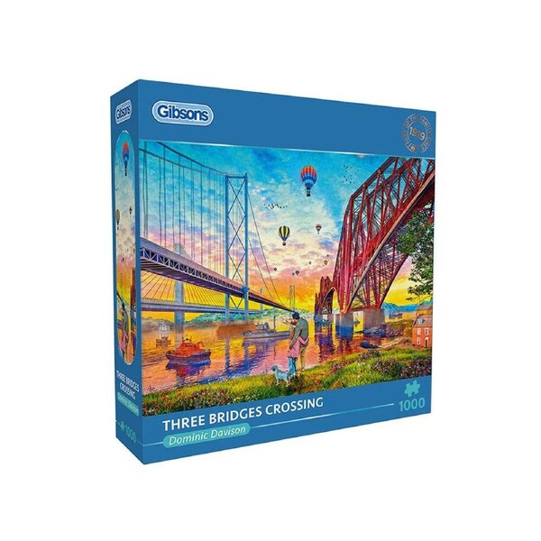 Gibsons Three Bridges Crossing Jigsaw Puzzle 1000 Pieces (GIB064247)