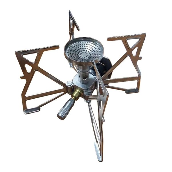 Butterfly Folding Gas Stove Silver