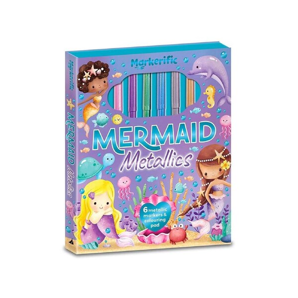 Lake Press Markerific Mermaid Metallics Colouring Pad (LAK238348)