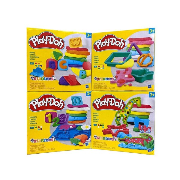 Play-Doh Starters incl Numbers Letters Animals & Shapes Assorted (HASE8530)
