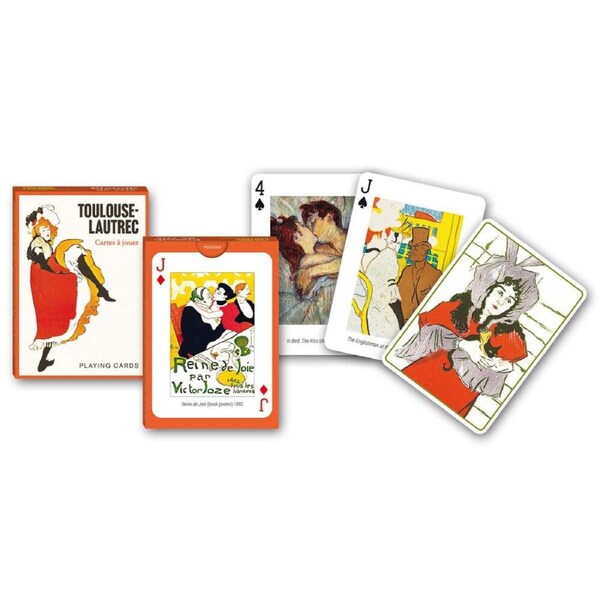 Piatnik Toulouse-Lautrec Poker Playing Cards Single Deck (PIA1715)