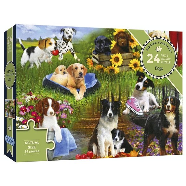Gibsons Piecing Together Dogs Jigsaw Puzzle 24 Pieces (GIB022544)
