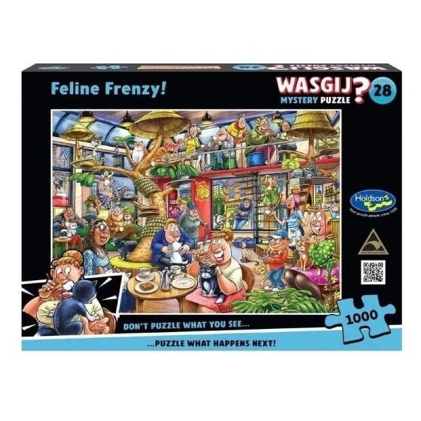 Holdson Wasgij? Mystery 28 Feline Frenzy Jigsaw Puzzle 1000 Pieces (HOL778577)