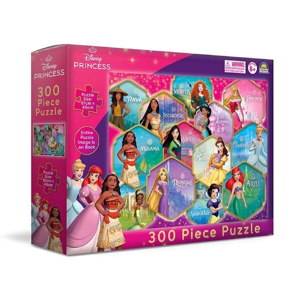 Crown Disney Princess Childrens Jigsaw Puzzle 300 Pieces (MJM205095)