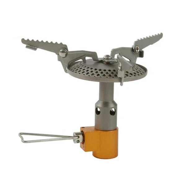 Mini Titanium Camping Stove Silver