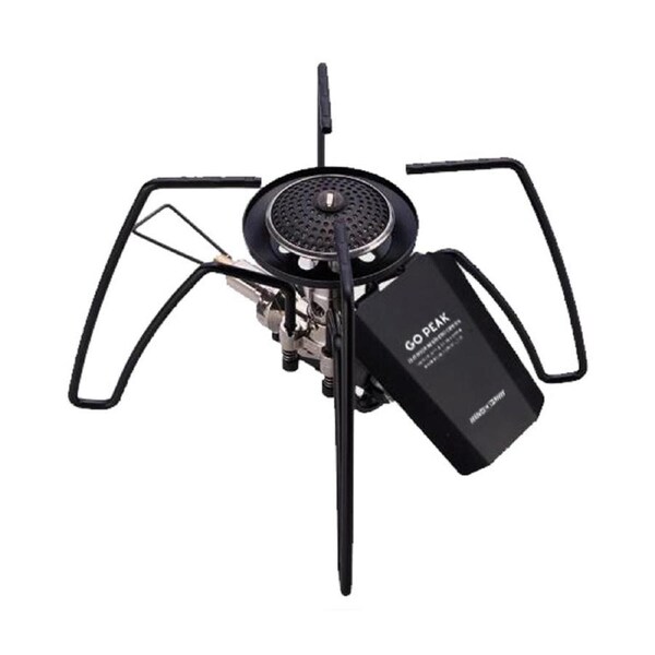 Spider Folding Camping Gas Stove Black
