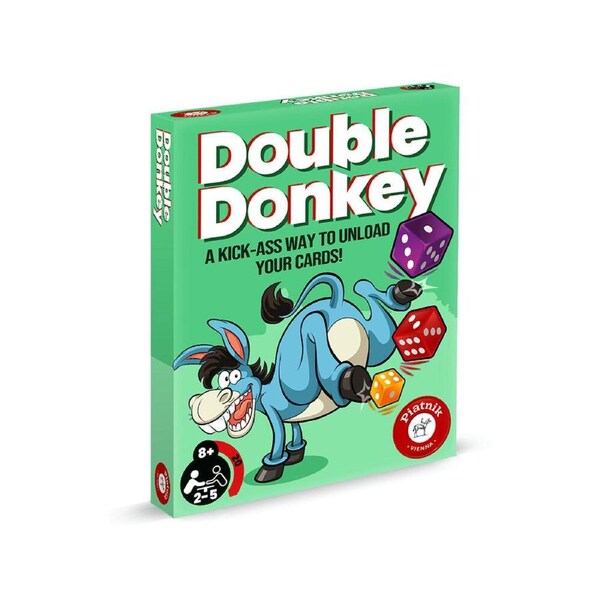 Piatnik Double Donkey Kick-Ass Card Game 2-5 Players Ages 8+ (PIA752407)