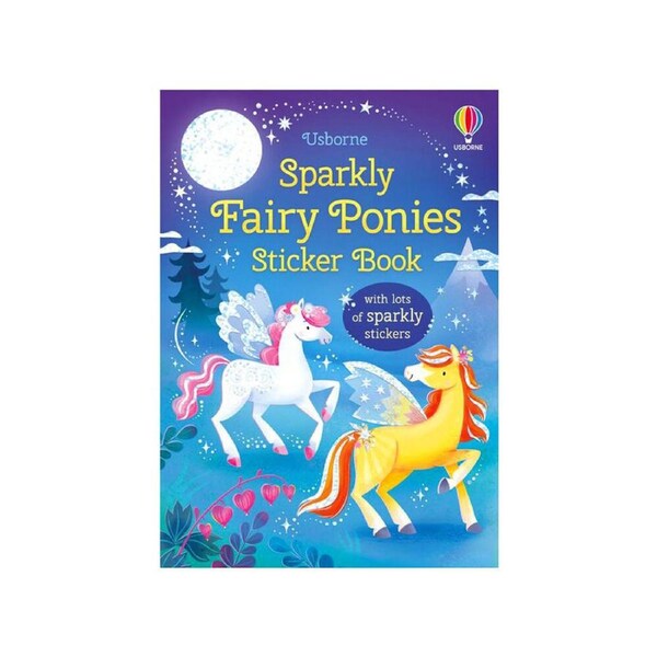 Usborne Sparkly Fairy Ponies Childrens Sticker Book (USB409572)