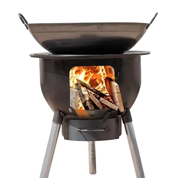 Portable Iron Camping Stove Wood Burning Outdoor