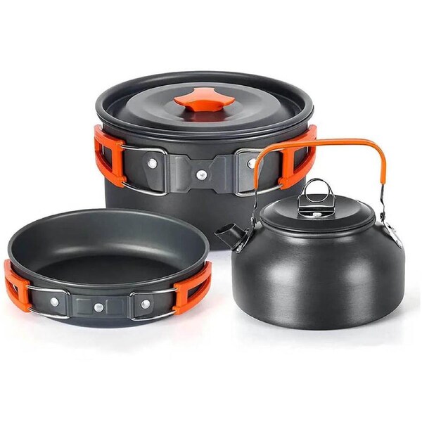 Outdoor Camping Cookware Set Orange