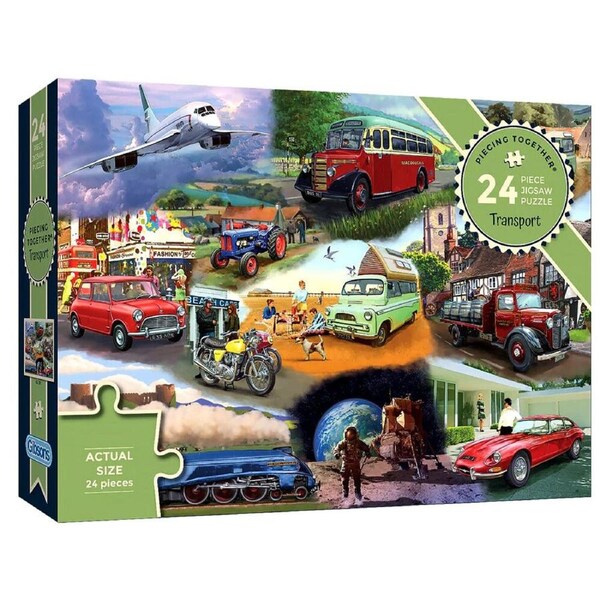 Gibsons Piecing Together Transport Jigsaw Puzzle 24 Pieces (GIB022551)