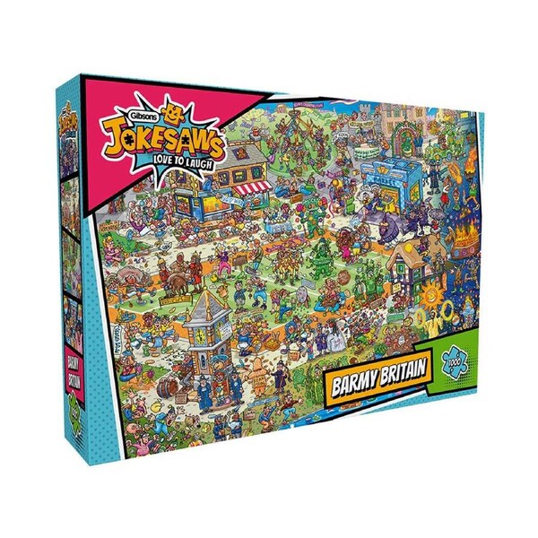 Gibsons Jokesaws Barmy Britain Jigsaw Puzzle 1000 Pieces (GIB071528)