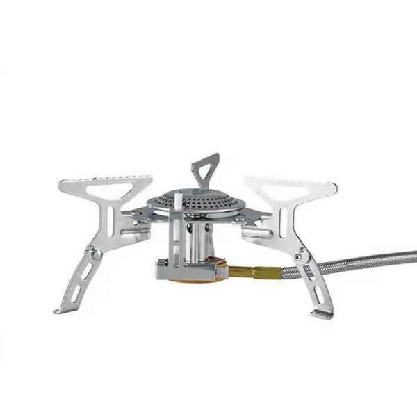 Camping Gas Stove with Electronic Ignition Silver