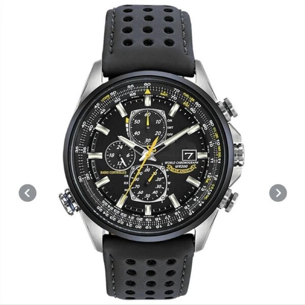 Men's Quartz Watch Waterproof Stainless Steel (Black Rubber belt)