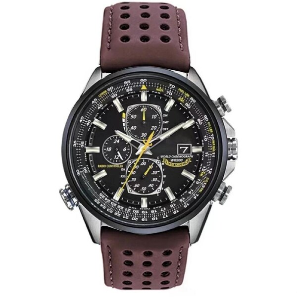 Men's Quartz Watch Waterproof Stainless Steel (Coffee)