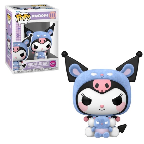 Hello Kitty Kuromi as Baku Flocked Funko POP! Vinyl