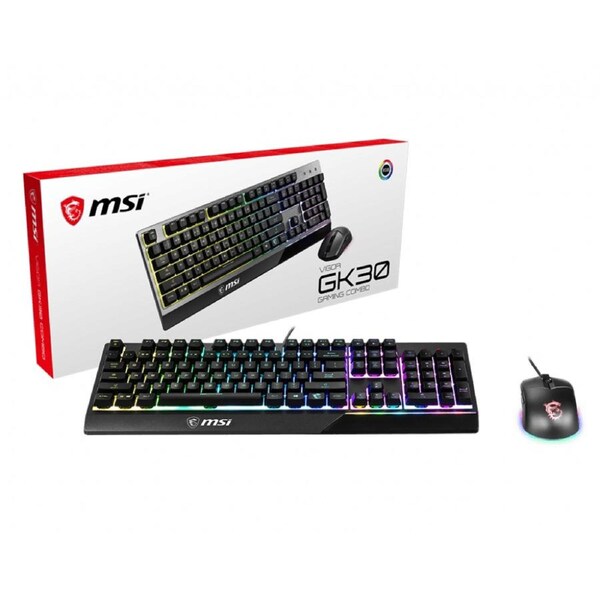 MSI VIGOR GK30 COMBO GAMING KEYBOARD & GAMING MOUSE.