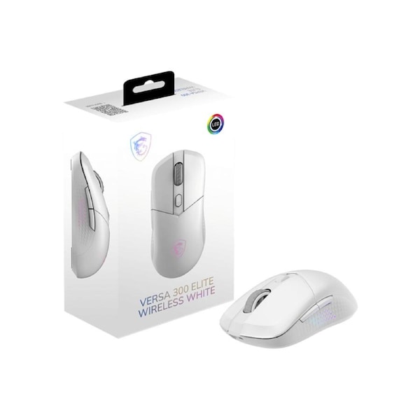 MSI VERSA 300 ELITE WIRELESS WHITE GAMING MOUSE