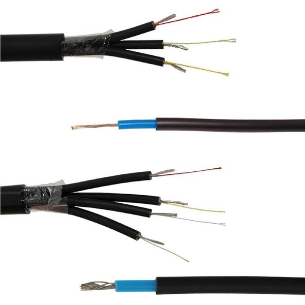 Nemtek 100m Slimline Single Core Tinned Copper HT Cable - Black - EH-BS100S