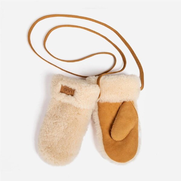 Ugg Kids Sheepskin Mittens L/XL / CHESTNUT NATURAL