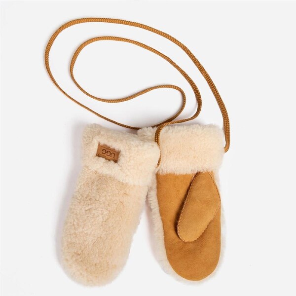 Ugg Sheepskin Mittens S/M / CHESTNUT NATURAL