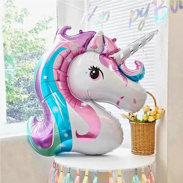 Jumbo Pastel Unicorn Foil Balloon 116cm